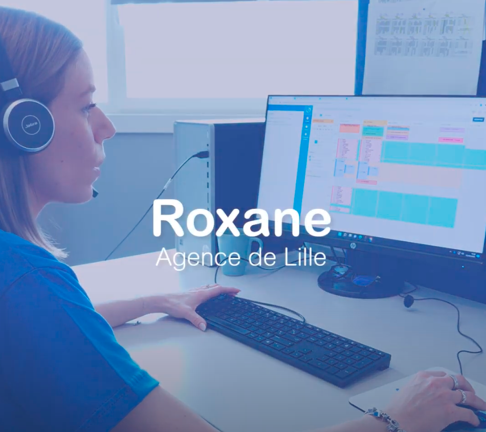 Roxane, télésecrétaire à l'agence Gescall de Lille